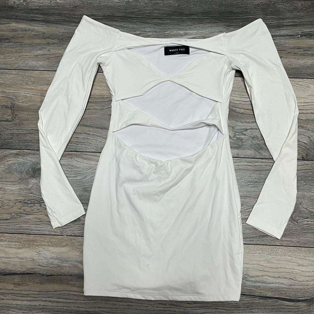 White Fox cut out dress